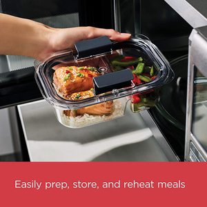 Recipientes <span class=keywords><strong>de</strong></span> Vidrio para Preparación <span class=keywords><strong>de</strong></span> Comidas con Múltiples Compartimentos y Cierres Herméticos - Ideales para la Planificación <span class=keywords><strong>de</strong></span> Comidas - Product Image 4