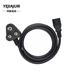 YEJUN <span class=keywords><strong>prix</strong></span> usine bonne qualité INDE prise Ac ordinateur cordon d'alimentation 3 broches câble pour ordinateur <span class=keywords><strong>ps3</strong></span> Ac cordon d'alimentation - Product Image 4