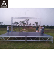 Plateau de scène Portable en aluminium, 1m x 2m 1*1m 1.22x1.22m 1.22x2.44m, plate-forme pour vitrine de musique en plein air, présentoir de Concert