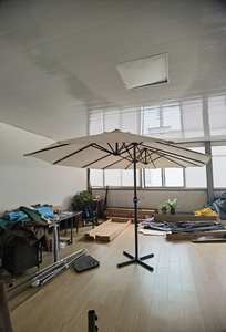 Parasol de jardin double face de 15 pieds avec manivelle pour terrasse, balcon, jardin, piscine, extérieur - Product Image 3