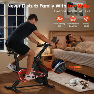 2025 Venta caliente en línea Ejercicio de entrenamiento de cardio Clyle <span class=keywords><strong>Bicicleta</strong></span> de spinning <span class=keywords><strong>para</strong></span> interiores Magnética con <span class=keywords><strong>asiento</strong></span> ajustable - Product Image 6