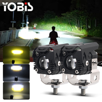Phare antibrouillard pour moto YOBIS, projecteur haute puissance, lentille, éclairage de protection, projecteur tout-terrain