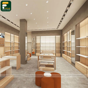 Présentoir élégant pour boutique de vêtements, colonne en verre haute, armoire suspendue pour vêtements, point de repère visuel - Product Image 3