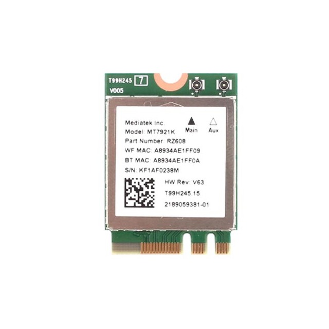 Wi-Fi 6E MediaTek MT7921k Tri band 1800M Blue-tooth 5.2 desktop / notebook wireless network card