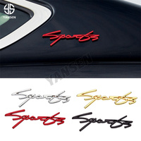 Emblème de logo SPORT en métal 3D, autocollant pour coffre de voiture, badge, décalque SPORT pour Jeep Honda Volkswagen Nissan Mazda Audi Benz BMW