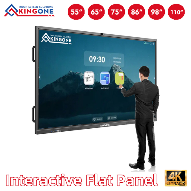 China Manufacturer OEM 75 86 98 Inch Interactive Flat Panel Android OPS Smart Board Wireless Screen Share
