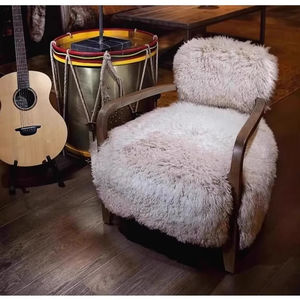 Chaise de canapé en peau d'agneau de style fille mignon canapé simple durable facile à nettoyer pour la maison salons chaise de loisirs paresseux - Product Image 5