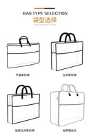 Sacs d'emballage pour rideaux en non-tissé robuste, à fermeture éclair à grande ouverture, conception personnalisée