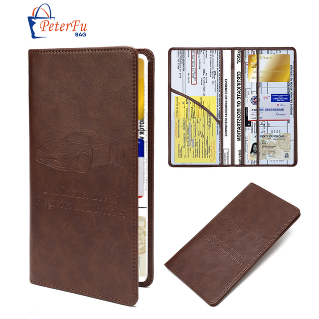 Fashionable Waterproof PU Leather Card Bag Wallet Custom High Quality Bank ID Card Holder for Men Women with Driver's License
