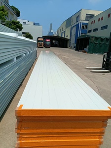 Panel Sándwich de Lana de Roca con Relieve de 10CM, Placa de Revestimiento Metálico para <span class=keywords><strong>Aislamiento</strong></span> Térmico, para Interiores de Almacenes y Laboratorios - Product Image 2