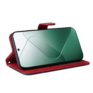 Étui portefeuille en cuir bicolore pour Redmi NOTE 14 4G NOTE14 Pro Plus 5G <span class=keywords><strong>Xiaomi</strong></span> 15 Pro 14T 14C 14 Ultra, coque de téléphone à rabat avec support - Product Image 5