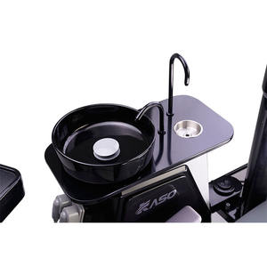 Nuova unità dentale completa serie SP nera con spututa girevole in vetro e Cush in microfibra resistente ai graffi - Product Image 4