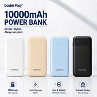 DOUBLE PONY HOT SELLING BULIT dalam kemasan CABLES POWER BANK 22.5W 10000MAH DP113