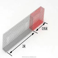 Gabions en treillis soudé triangulaire pour la décoration architecturale, cage en fil d'acier à motif unique