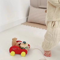 Jouet éducatif en bois pour tout-petits : Ours tambourineur à tirer – Apprentissage précoce 4-6 ans – Emballage en boîte couleur – Modèle Ydl-1203