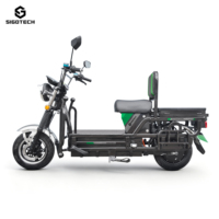 Vélo de livraison SIGOTECH Factory 1200W, 45 km/h, scooter électrique de transport lourd pour adultes