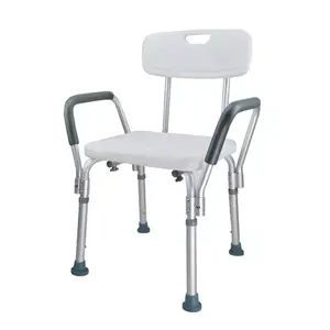 Silla de ducha ajustable de aluminio de alta calidad, Banco de baño, Banco de baño ligero, sillas de baño para sillas de ducha para discapacitados