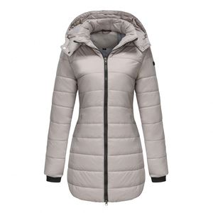 Veste en coton épais à manches longues, parka chaude pour femme, automne-hiver - Product Image 3