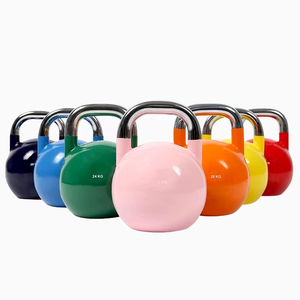 Haute qualité 8kg <span class=keywords><strong>10kg</strong></span> 12kg 14kg 16kg 20kg 24kg 28kg 32kg 36kg 40kg 44kg 48kgs fer Kettlebell acier compétition Kettlebells ensemble - Product Image 4