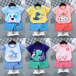 Nuova moda abbigliamento Casual <span class=keywords><strong>da</strong></span> ragazza Set 2 pezzi <span class=keywords><strong>giochi</strong></span> per bambini all'aperto Set di pantaloncini <span class=keywords><strong>da</strong></span> t-shirt con stampa modello carino all'ingrosso - Product Image 6