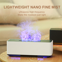 Diffuseur électrique Diffuseur de flamme à sept couleurs Chambre à coucher Humidificateur industriel de bureau Flamme LED Diffuseur d'humidificateur d'arôme volcanique