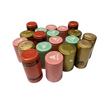 Capsules thermorétractables en PVC personnalisées, jetables et étanches pour bouteilles de spiritueux et de vin - Options de couleurs variées
