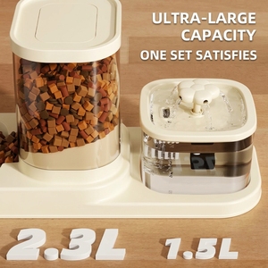 เครื่องให้อาหารและน้ำแบบหมุนเวียนสำหรับแมวและสุนัข พร้อมตัวกรองในตัว - Product Image 4