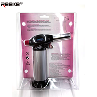 Chalumeau de cuisine portable électrique haute température 800-2000°C à micro-flamme (acétylène/propane) coupe-vent 6061
