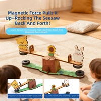 Kit STEM à bascule magnétique DIY, jouet éducatif scientifique sur le magnétisme pour enfants de 5 à 7 ans, cadeau de rentrée scolaire, cadeau d'anniversaire