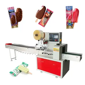 Machine d'emballage automatique pour Bar à crème glacée, outil d'emballage, vitesses variables, bâtonnets, oreiller