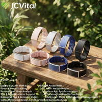 Pulseras Inteligentes JCVital V5, OEM ODM, Pulsera de Diseño, Monitor de Ritmo Cardíaco, Registro de Presión Arterial, Datos Históricos del Sueño