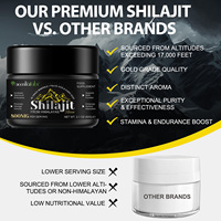 Shilajit Original Naturel d'OEM, Supplément d'Extrait Multi-Minéral, Résine de Shilajit Pur de l'Himalaya avec Acide Fulvique pour le Soutien Immunitaire