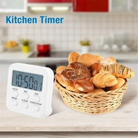 Gawai dapur Digital, alat dapur penghitung waktu mundur magnetik dengan Alarm keras untuk memasak