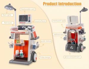Kit de simulation de dentiste pour enfants avec lumières LED réalistes et sons Kit de jeu de rôle de <span class=keywords><strong>docteur</strong></span> pour diagnostiquer et guérir cadeau éducatif - Product Image 5