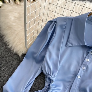 All'ingrosso di alta qualità alla moda elegante camicetta <span class=keywords><strong>a</strong></span> <span class=keywords><strong>manica</strong></span> <span class=keywords><strong>lunga</strong></span> Crop Top vendita calda <span class=keywords><strong>vestiti</strong></span> da donna - Product Image 6