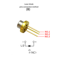 Lampe laser à diode, semi-conducteur TO18/diamètre 5.6mm 520nm 30mw laser vert à faisceau lumineux CS