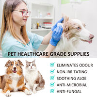 Shampoings Nettoyants pour Oreilles de Chiens et de Chats OEM - Formule Douce pour le Contrôle du Cérumen et des Odeurs, Utilisation en Salle de Bain, En Stock