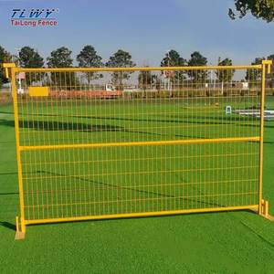 PVC giá rẻ hàng rào tạm thời 6ft 8ft 10ft OEM ODM mạ kẽm thép nhẹ hàng rào tạm thời Canada xây dựng hàng rào tạm thời - Product Image 2