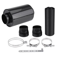 Kit d'admission d'air universel en fibre de carbone pour course, avec boîtier de filtre à air