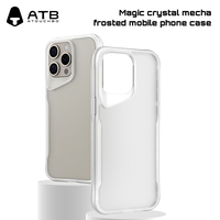 Coque de téléphone personnalisée Atouchbo pour iPhone 15 Accessoires mobiles 6 en 1 Coque de téléphone en verre trempé HD mat Ensemble anti-empreintes digitales