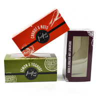 Boîte de papier d'emballage écologique de qualité alimentaire pliable avec logo personnalisé tarte aux œufs pain pain beignet biscuits à emporter