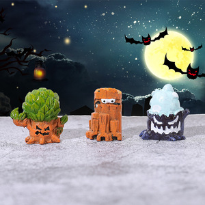 Figuras de Troncos de Árboles de Plants Vs Zombies, Mini Juguetes de Resina de Dibujos Animados, Decoración de Halloween para Interiores y Exteriores - Product Image 3