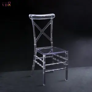 Outdoor adult tiffany resin cross back chairs for events chiavari chair tiffany resin