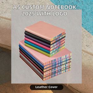 Agenda Personalizada 2025 Tamaño A5 con Tapa Dura de Cuero PU, Encuadernación Cosida con Hilo, 100 Hojas - Product Image 2