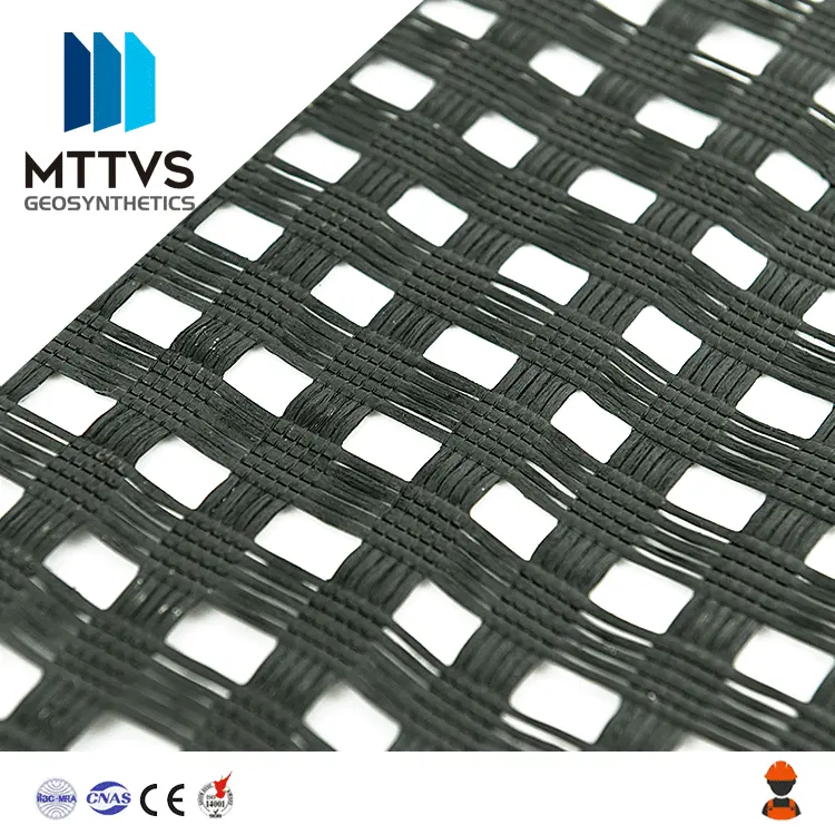 Free sample high quality for bridges polyester biaxial PET geogrid