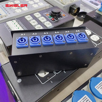 Boîtier de distribution d'alimentation 20A Power Extender Powercon NAC3MPA avec 6 prises en entrée et en sortie, boîtier métallique, pour scène, performance DJ, éclairage