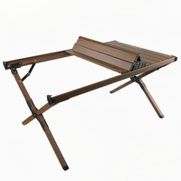 Table de camping pliable en aluminium, légère et portable, avec sac de transport pour barbecue en plein air, plage