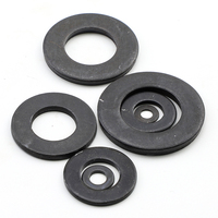 10pcs/bag 8.8 Grade Black Oxide Carbon Steel Flat Washers M2-M36 General Industry Use