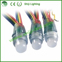 Modul Lampu Pixel LED RGB Lanskap PVC SHIJI 12mm DC5V IP68 Tahan Air Dapat Diredupkan Bersertifikasi CE CRI 85 Lampu String