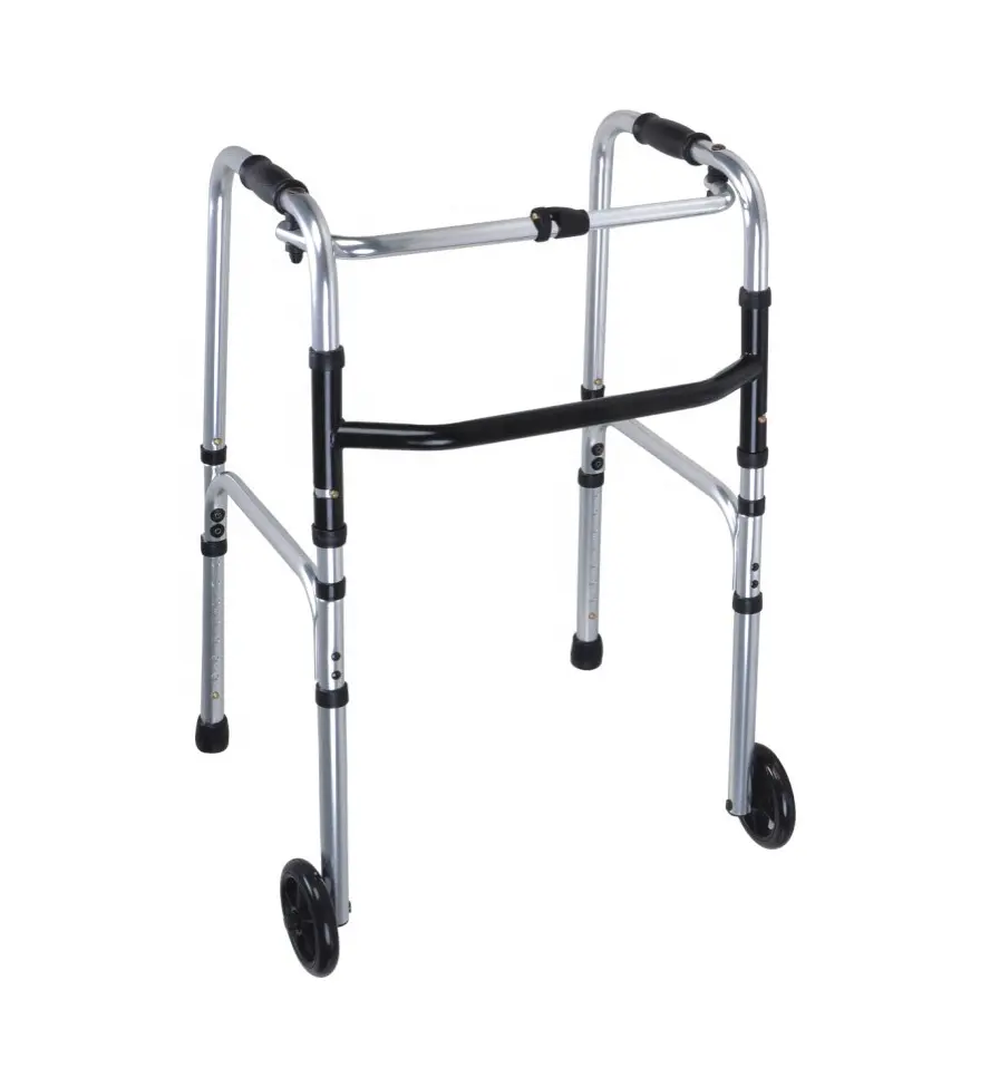 Leichte tragbare medizinische Aluminium Falt mobilität alte Menschen stehen Rolla tor Walker Geh rahmen für behinderte Menschen